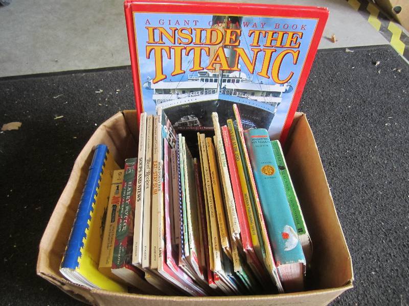 lot 135 image: Lot of misc books. Kids books Cook ...