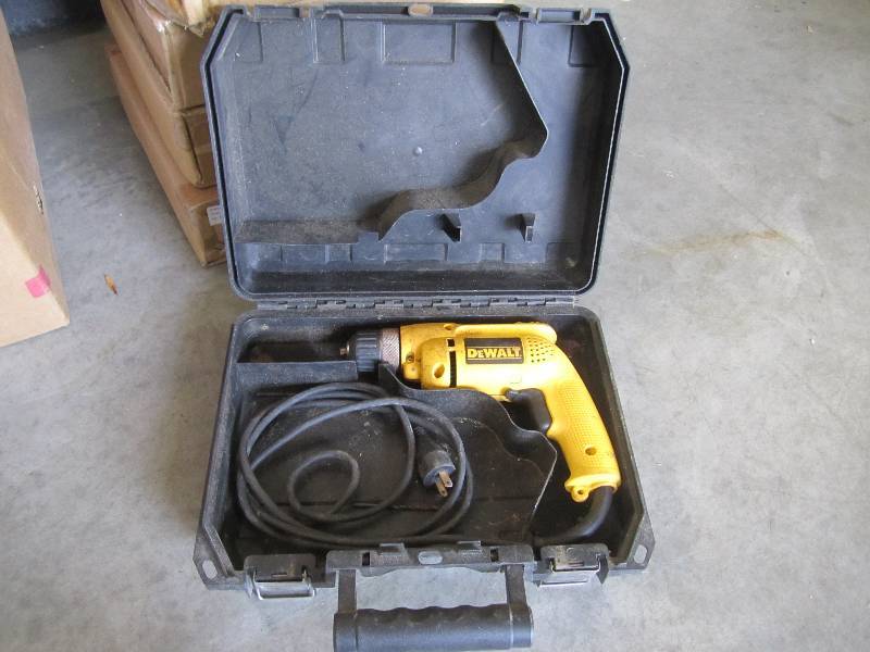 lot 167 image: Dewalt Electric Drill with Case. Te...