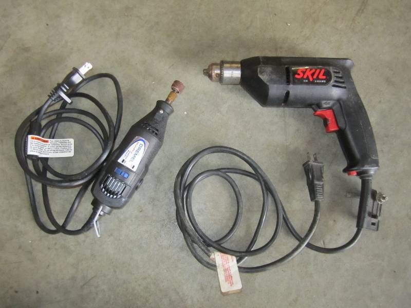 lot 180 image: Skil Electric Drill and Dremel Mult...