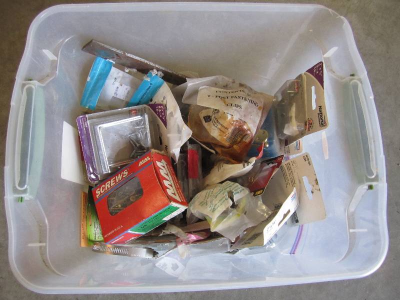 lot 181 image: Large lot of misc hardware. Screws ...