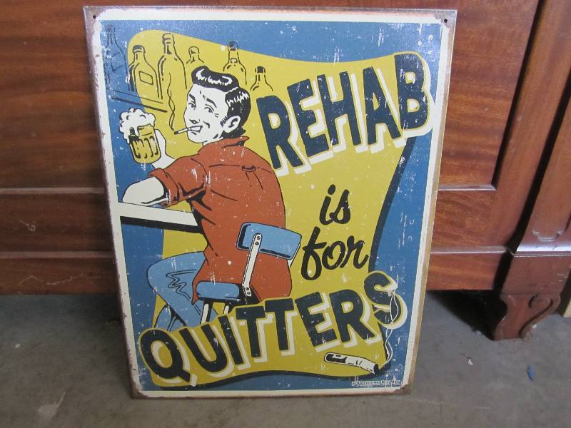 lot 203 image: Metal Sign 12.5 x 16...