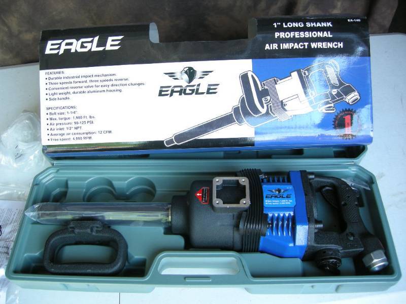 Eagle 1 Long Shank Professional Air Impact Wrench