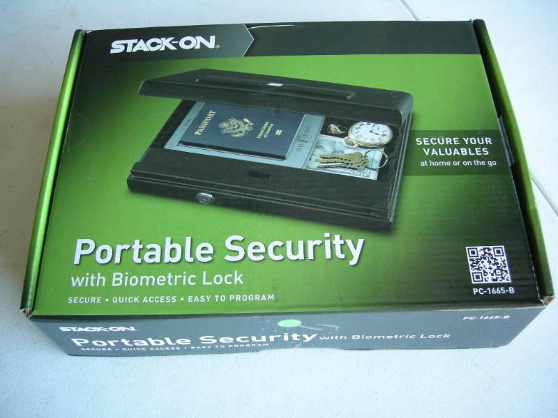 Stack-On Portable Security with Biometric Lock