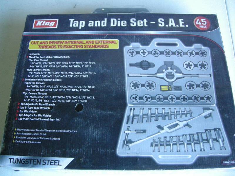 King Tap and Die Set - SAE