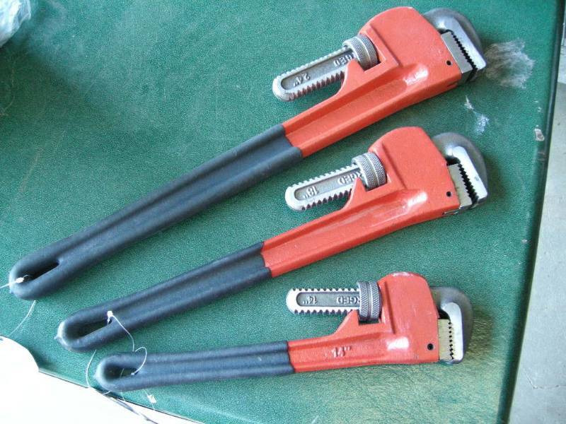 3 Pipe Wrench Set