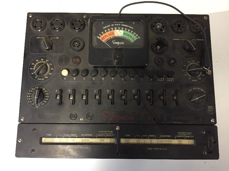 lot 22 image: Vintage Simpson Tube Tester
