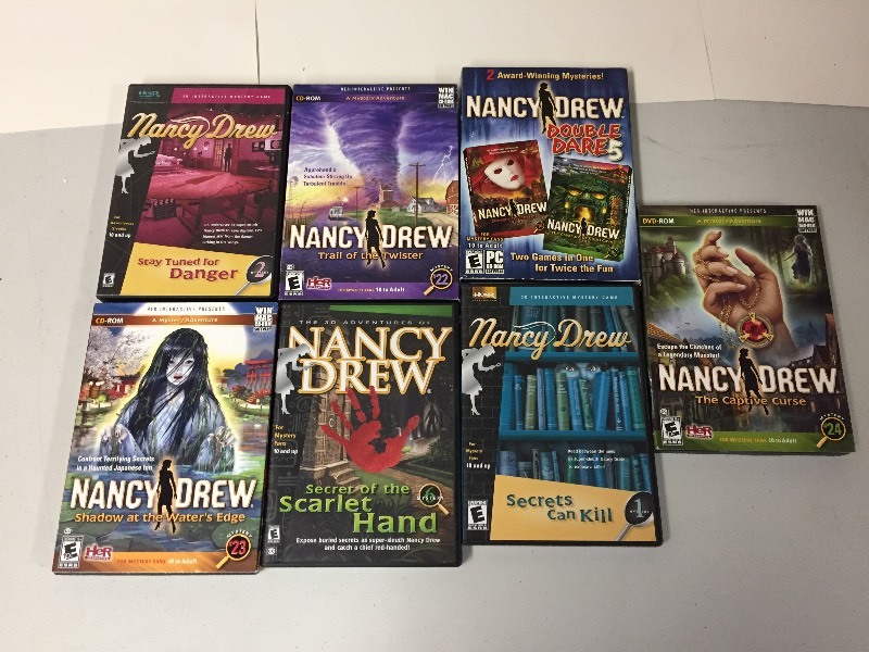 lot 56 image: 7 Nancy Drew 3D Interactive Mystery Games