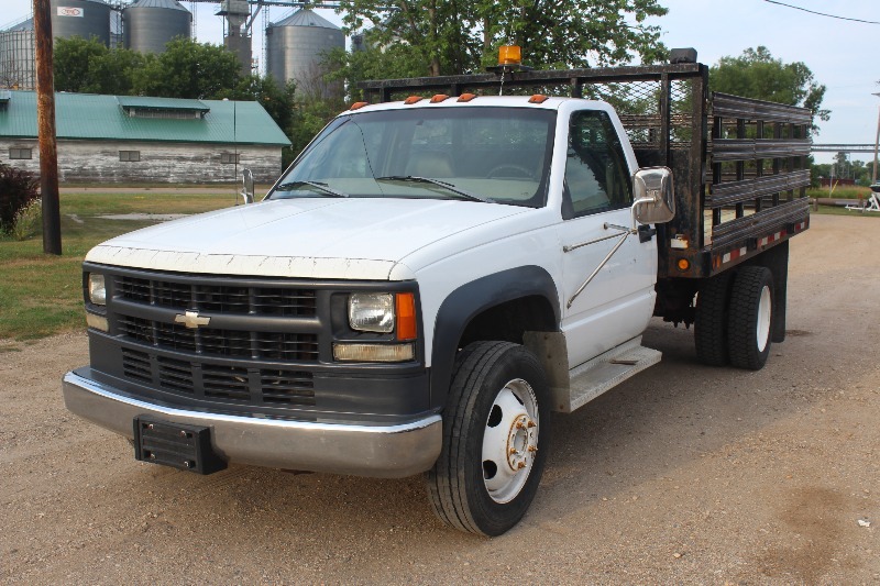 1998 Chevrolet C3500 HD Diesel Flatbed - Stake Truck | #367 MN Auto ...