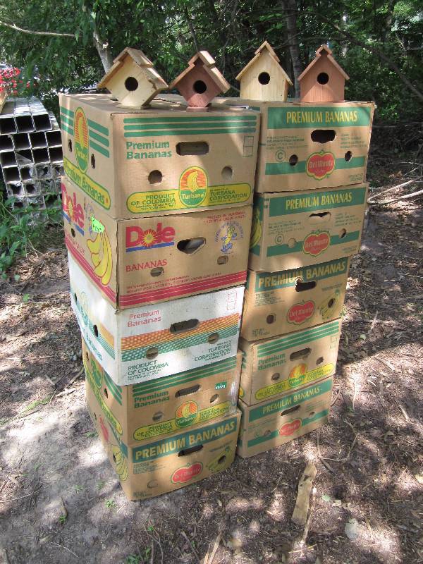 10 Boxes of Bird Houses