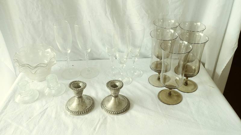 Glasses and Candle Holders