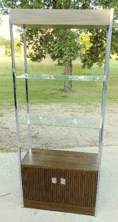 Glass and Wood Stand