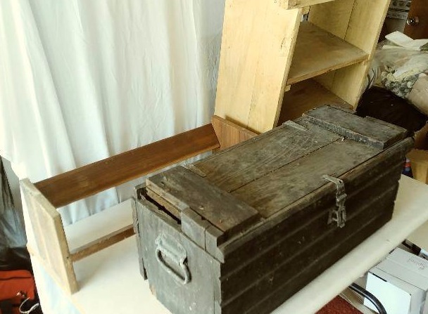 Wooden Trunk and Shelves