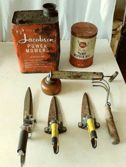Old Cans & Garden Tools