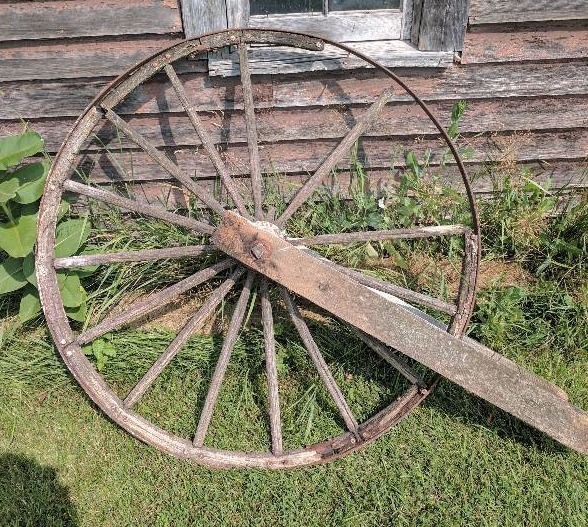 Large Wood Spoked Wheel