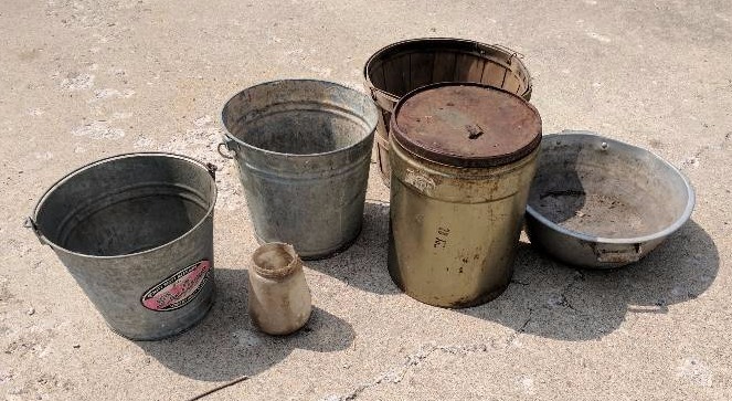 Buckets, Containers, Bowls Etc
