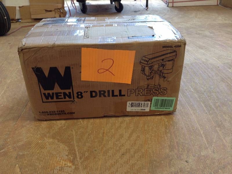 lot 2 image: WEN 4208 8-Inch 5-Speed Drill Press new