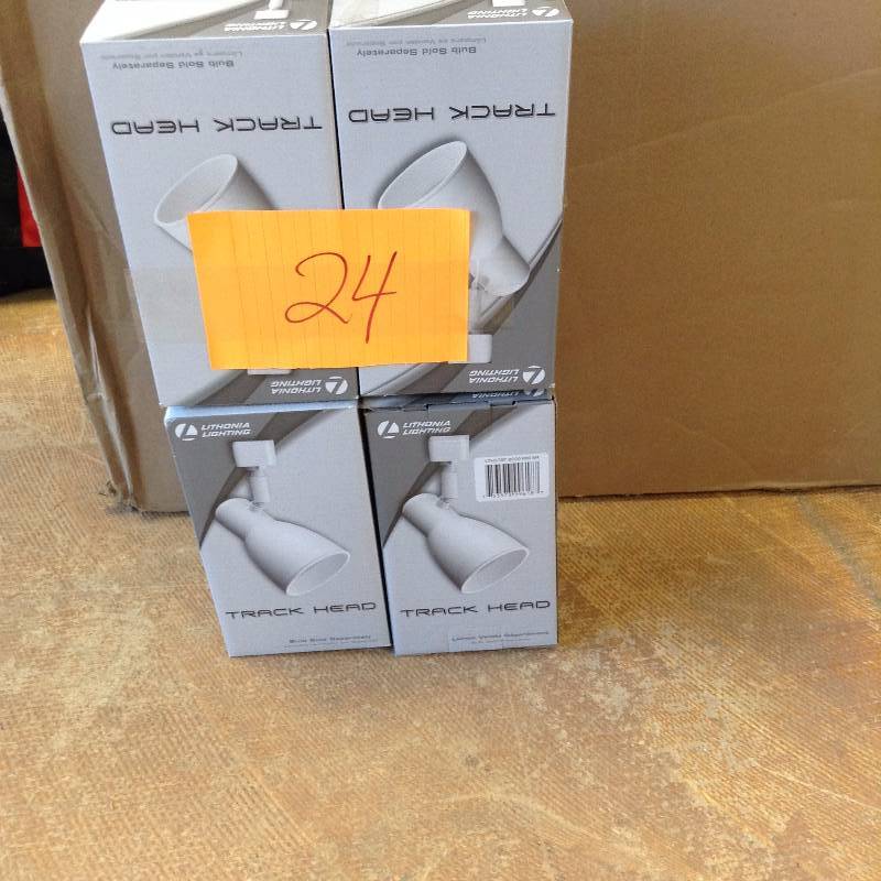 lot 24 image: Lot of 4 Lithonia Lightning Track heads
