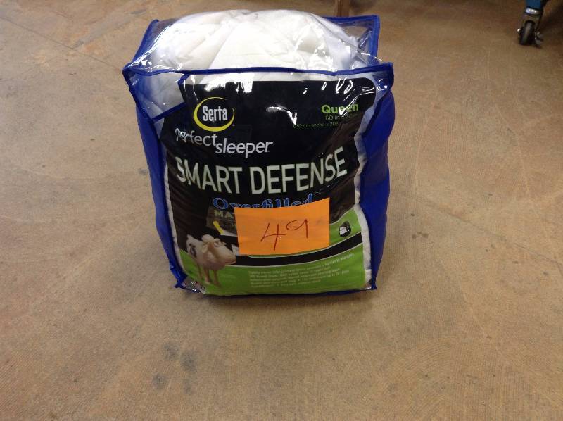 lot 49 image: Serta Perfect Sleeper Smart Defense Queen Overfilled Mattress Pad