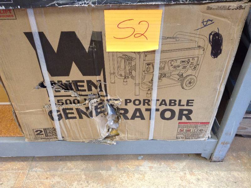 lot 52 image: WEN 3500 Portable Generator open box never used