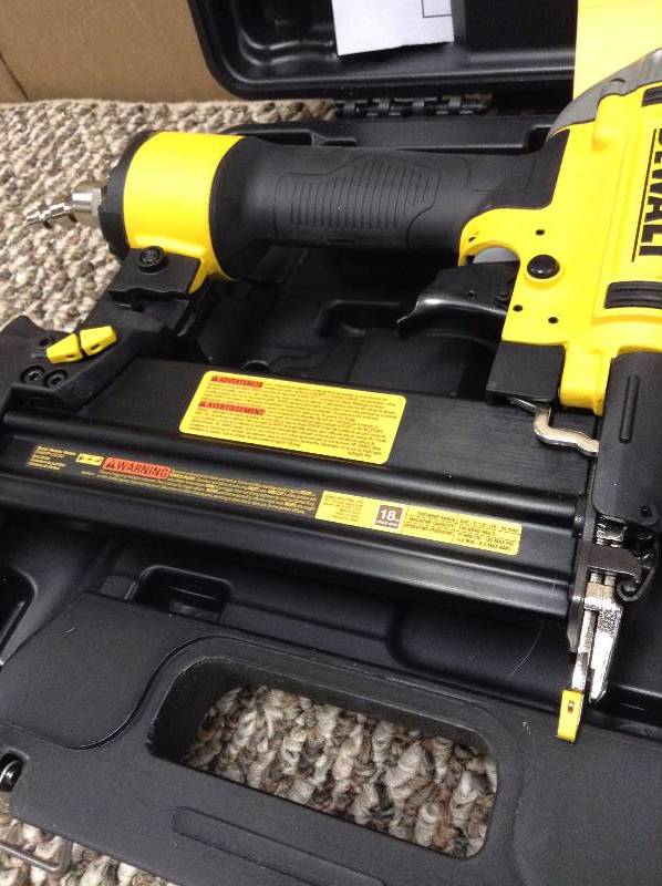 lot 74 image: Dewalt DWFP12233 18 Brad Nailer open box