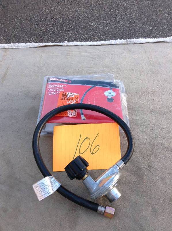 lot 106 image: Universal Replacement Hose and Regulator