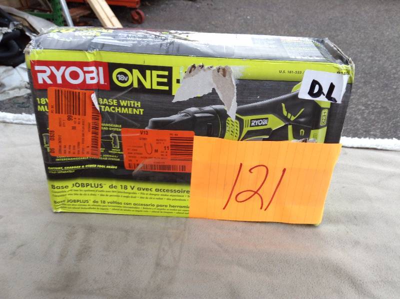 lot 121 image: Ryobi 18V Jobplus Tool- attachments missing