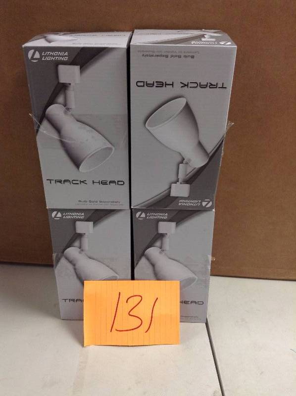 lot 131 image: Lot of 4 Lithonia Lightning Track heads