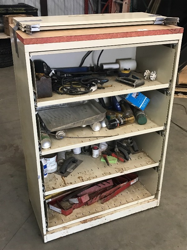 lot 17 image: 4-Level File Cabinet With Contents