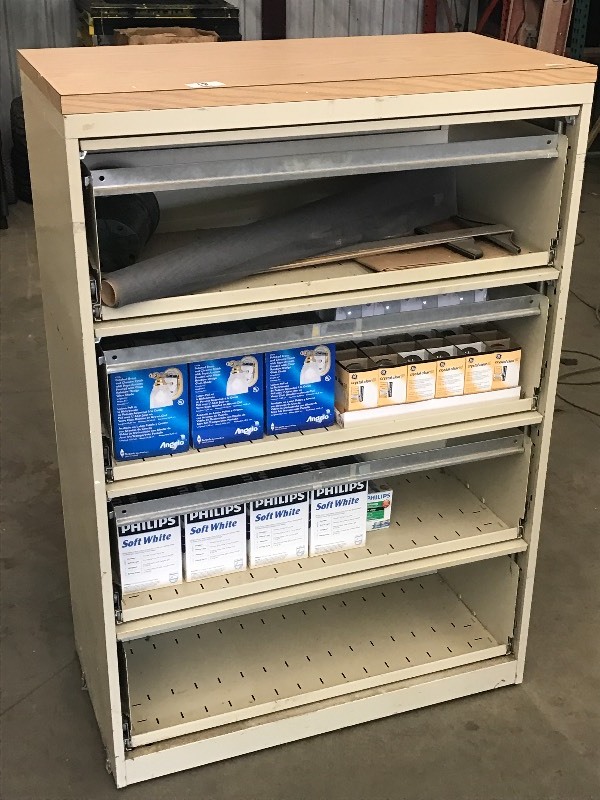 lot 18 image: 4-Level File Cabinet With Contents