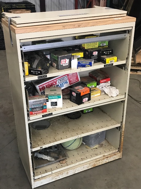 lot 19 image: 4-Level File Cabinet With Contents