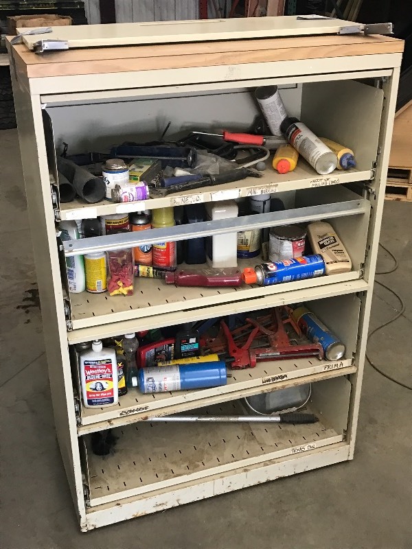 lot 22 image: 4-Level File Cabinet With Contents