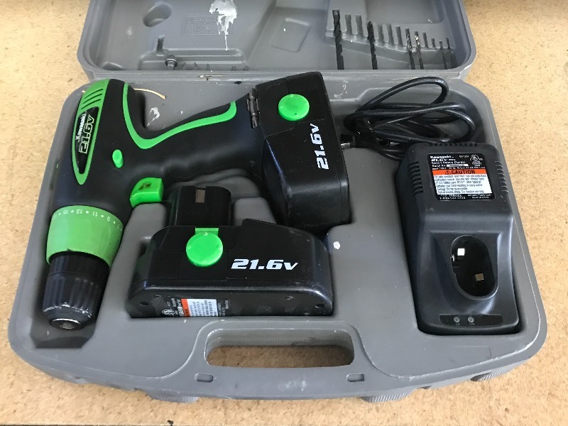 Kawasaki Cordless Drill Set Loretto Equipment 354 K BID