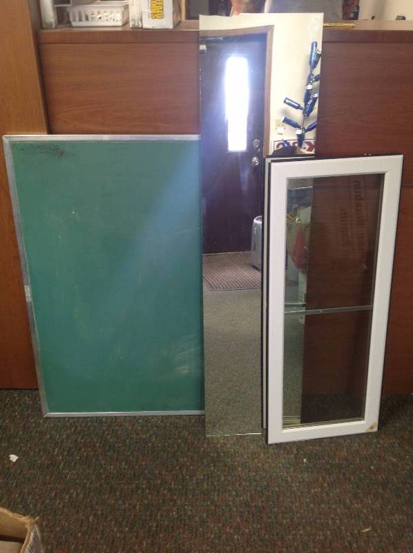 Chalk Board, Window Insert and Mirrior