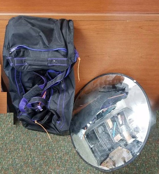 Adolfo Duffle Back and Security Mirror