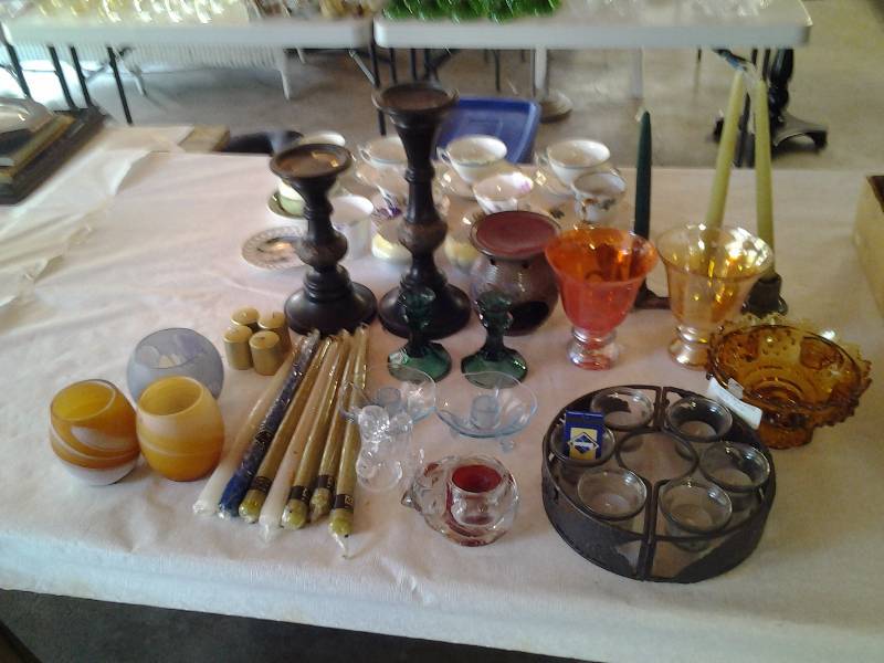 lot 66 image: Lot Of Candles, Candle Sticks, Candle Holders