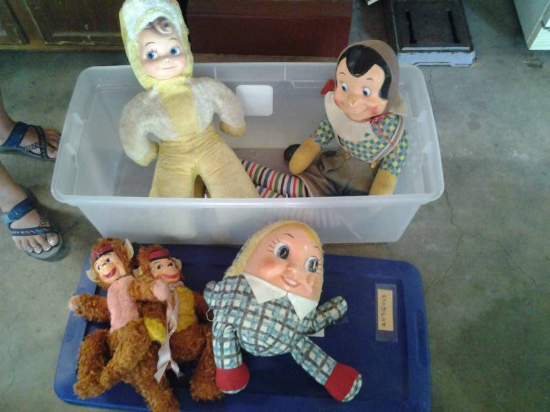 lot 98 image: Collectible Plush Dolls & Animals From The Shrine Circus Circa 1955