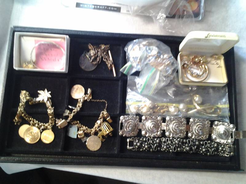 lot 105 image: Lot Of Charm Bracelets, Silver Spoon