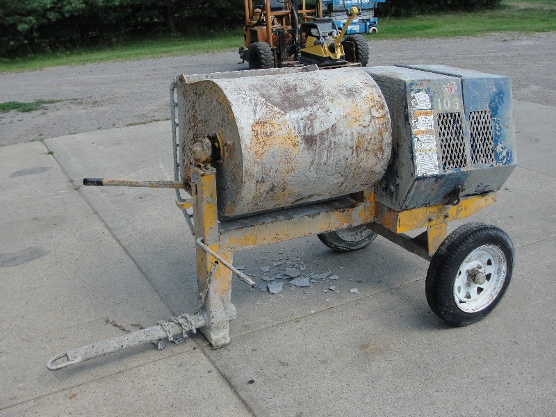 STONE PULL TYPE CEMENT MIXER