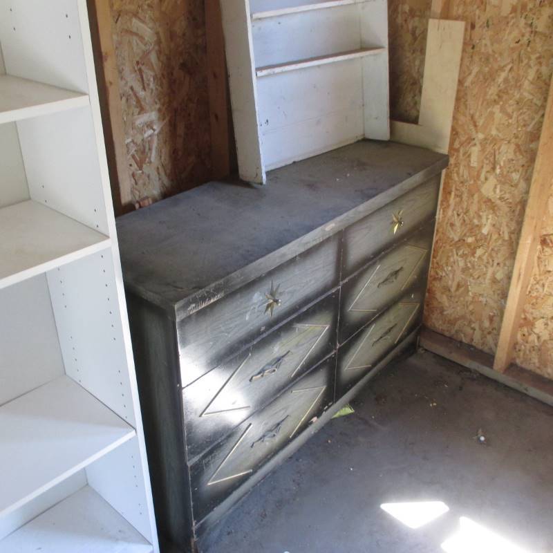 (2) Shelves & Dresser