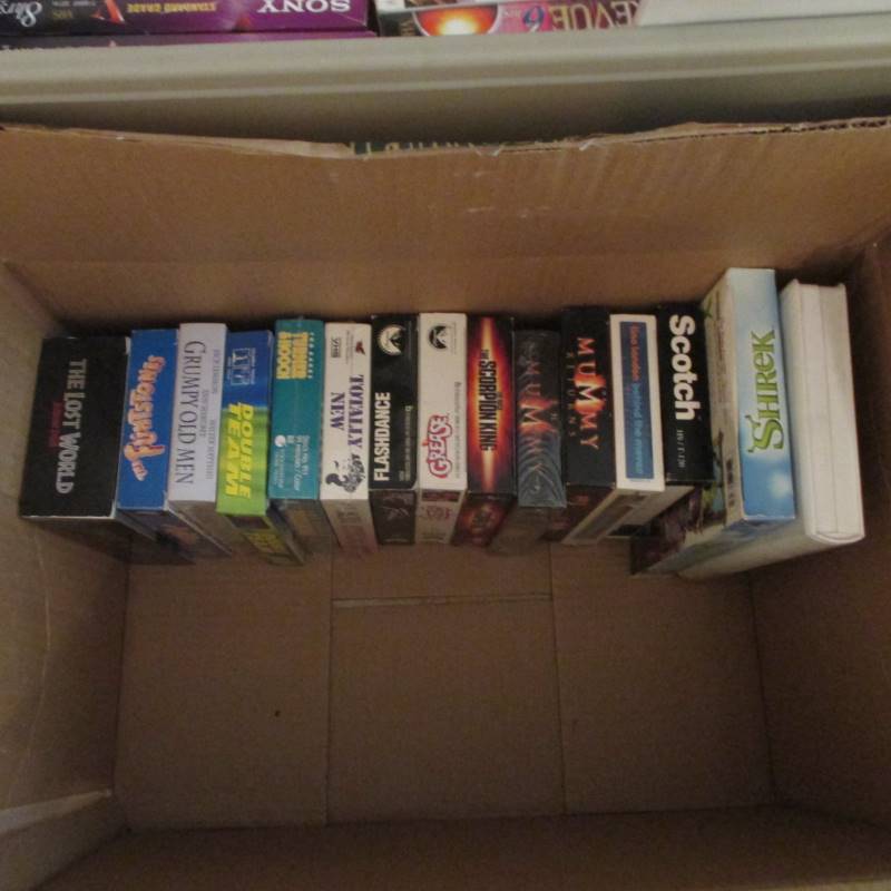 Large Lot of CDs VHS and Cassette Tapes