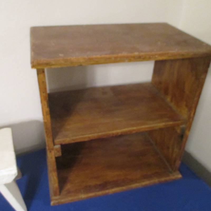Vintage Milking Stool, Toy Holsters & Shelf