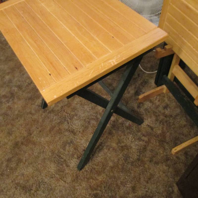 Wooden TV Trays & File Cabinet