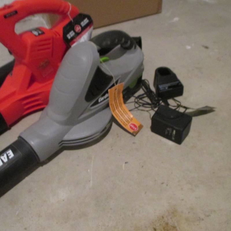 (2) Leaf Blowers 1-electric 1-Battery