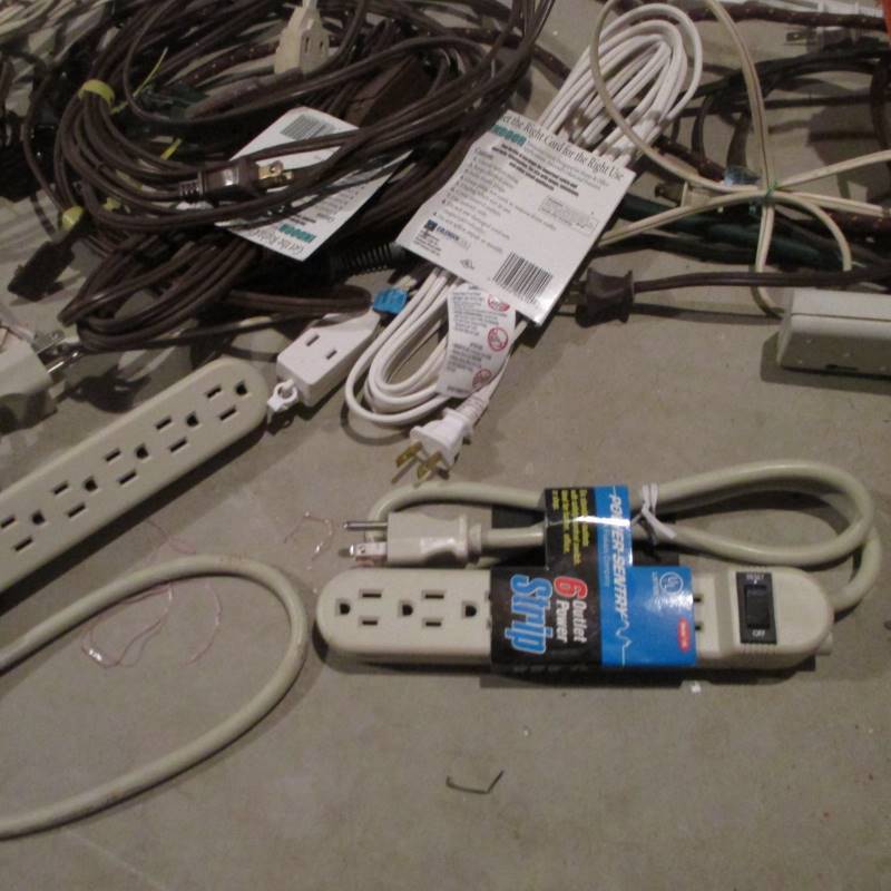 Chords, Power Strips & Trouble Light