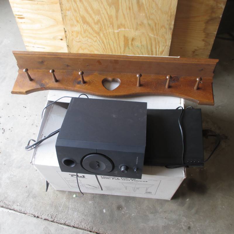 Coat Hook, Sub & DVD Player