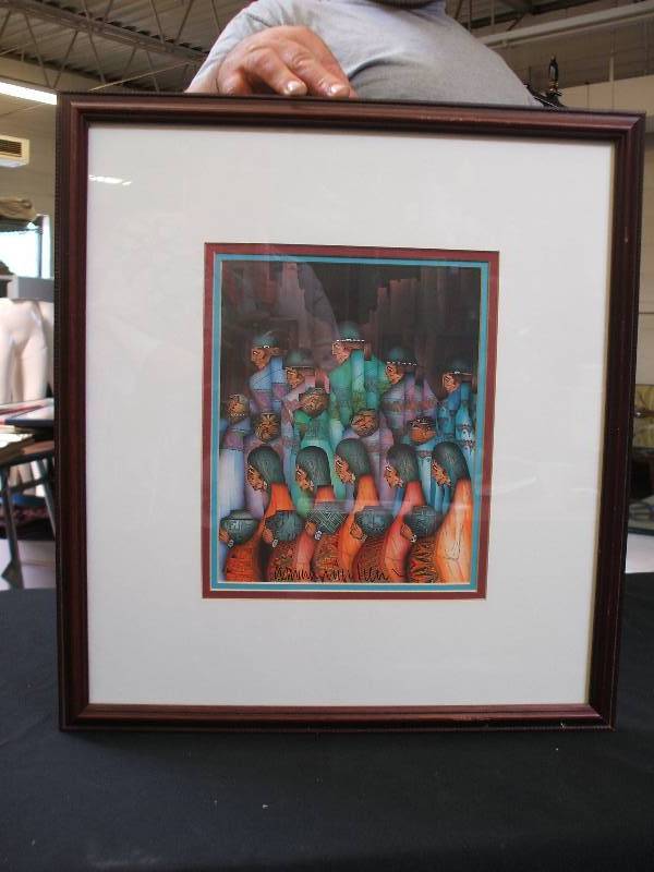 lot 638 image: SIGNED LITHOGRAPH BY PENA