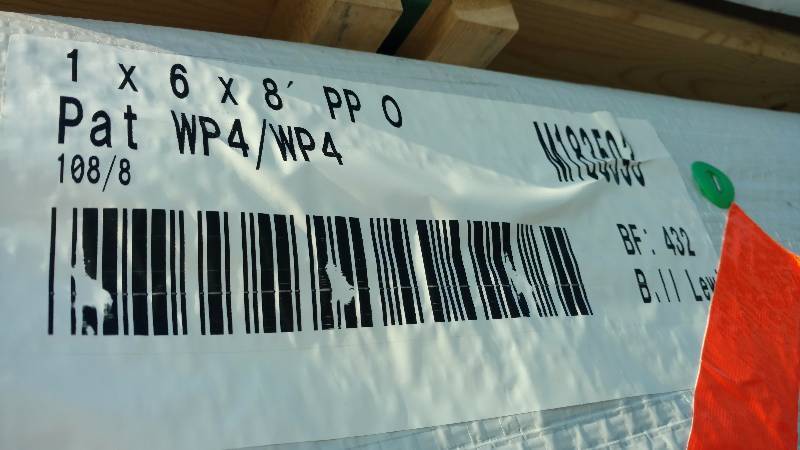 lot M183593 image: 1x6x8 Ponderosa Knotty Pine Reversible Tongue and Groove Out8