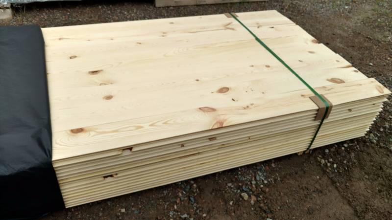 lot M183527 image: 1x6x14 Ponderosa Knotty Pine Reversible Tongue and Groove Outs