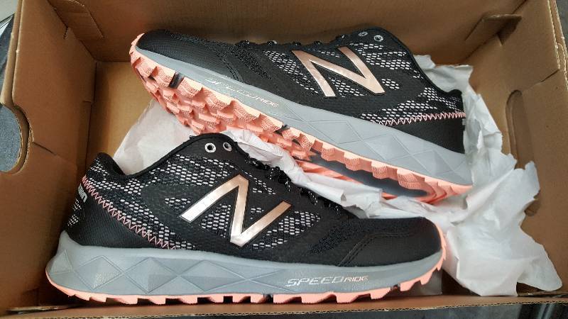 lot 13 image: Womens New Balance NB T590v2 Trial Running Black Pink Shoe  Shoes -&nbsp7