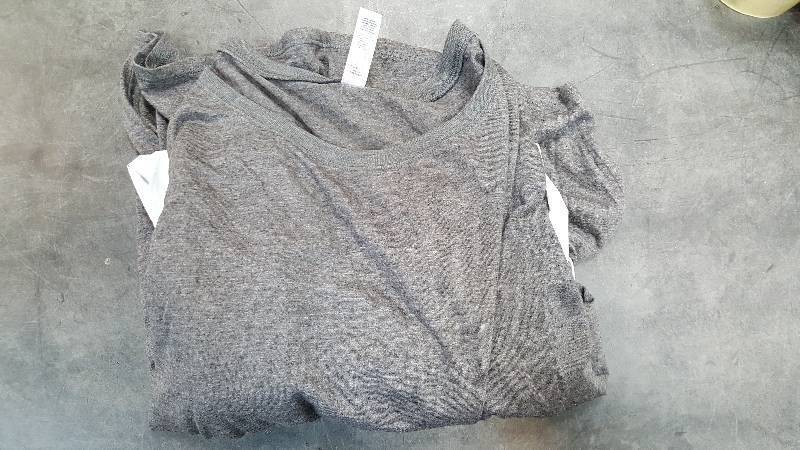 lot 179 image: LA Pop Womens Flowy Circle Top Shirt Dark Grey M